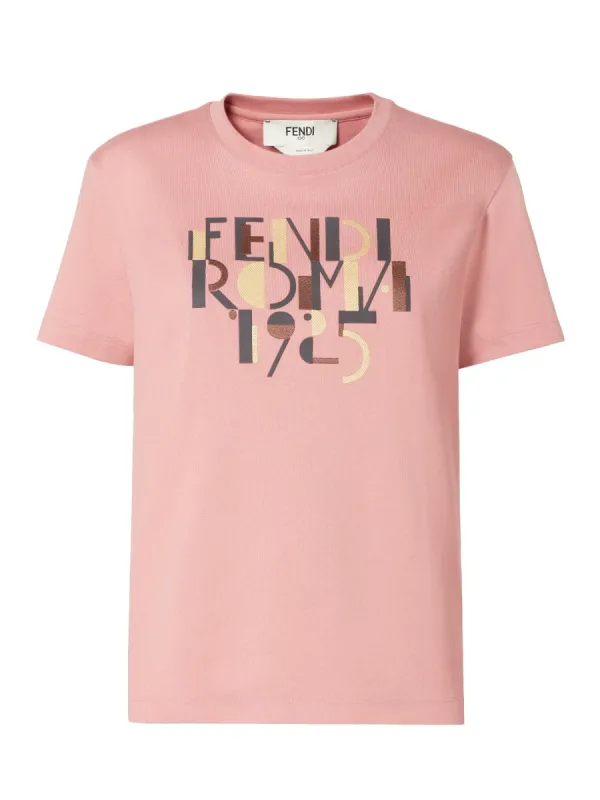 Logo Print T-Shirt made by Fendi