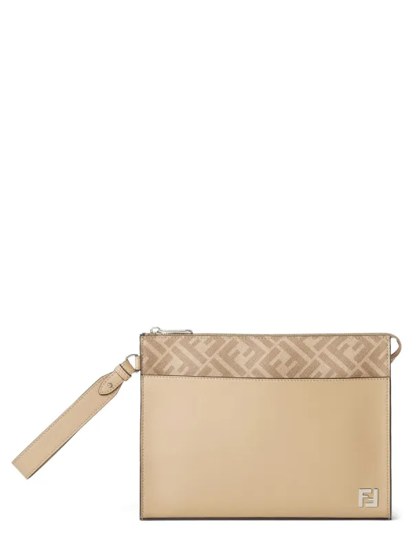 Clutch "Squared Ff" made by Fendi