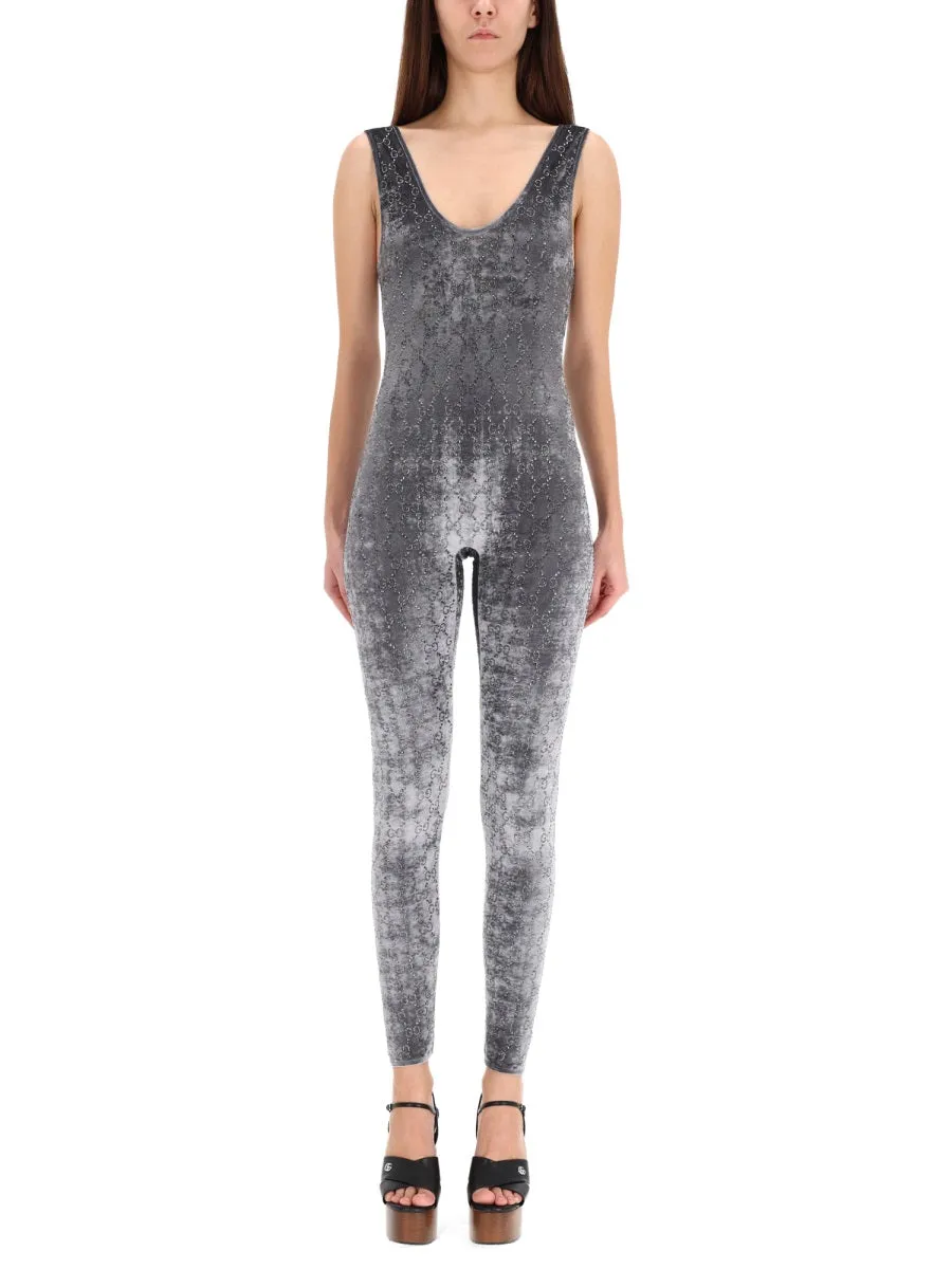 Jumpsuit With "Gg" Embroidery sold by Wanan Luxury