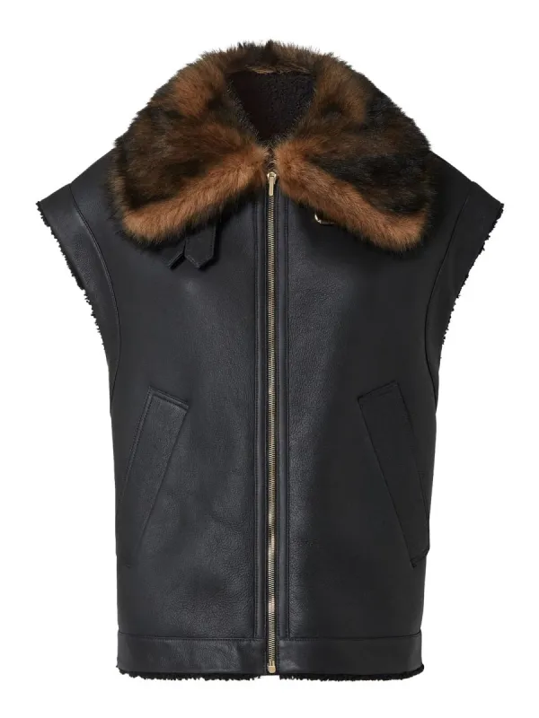 Sheepskin Fur Vest made by Fendi