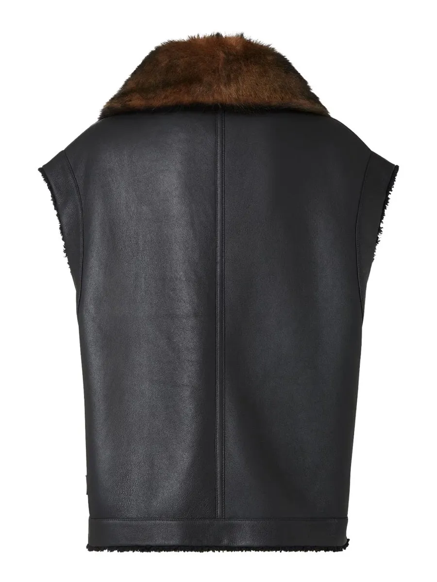 Sheepskin Fur Vest sold by Wanan Luxury product image thumbnail 3