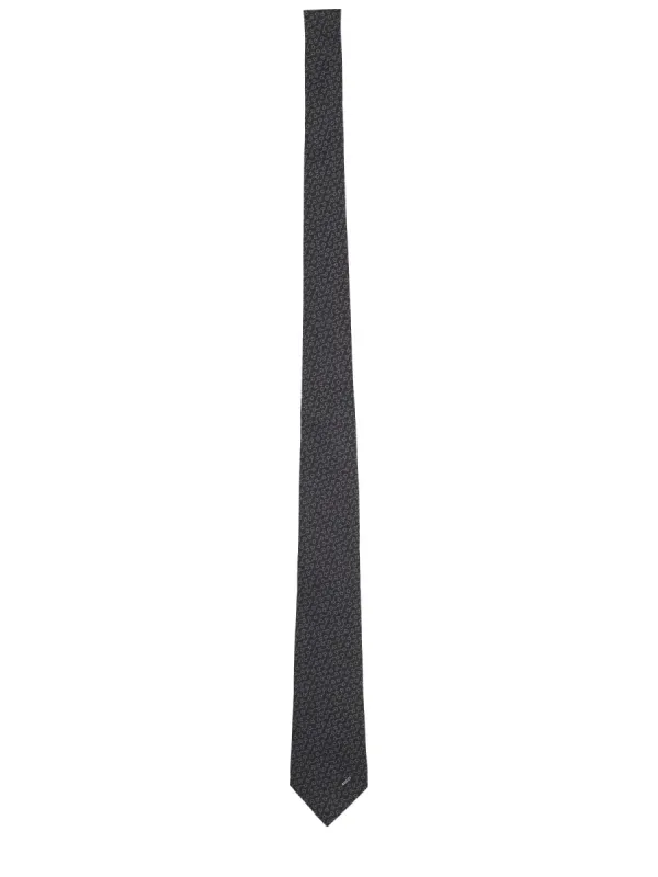 Silk Tie With Clamps made by Gucci