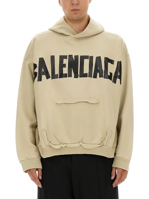 "Tape Type" Sweatshirt made by Balenciaga