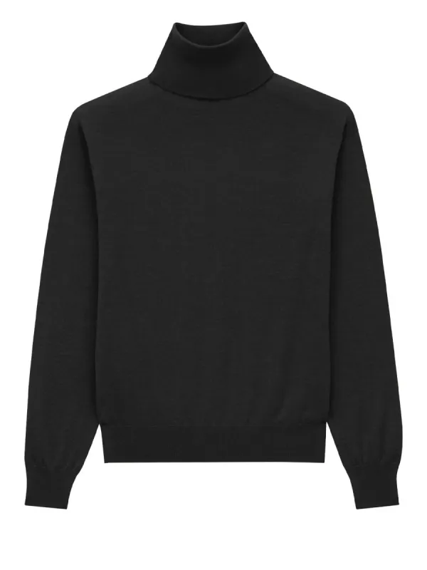 Cashmere, Wool And Silk Turtleneck Pullover made by Yves Saint Laurent