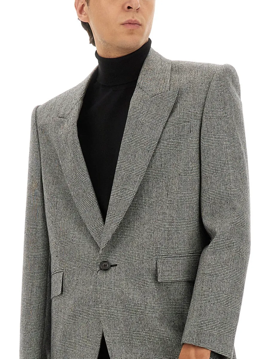 Single-Breasted Wool Flannel Jacket sold by Wanan Luxury product image thumbnail 4