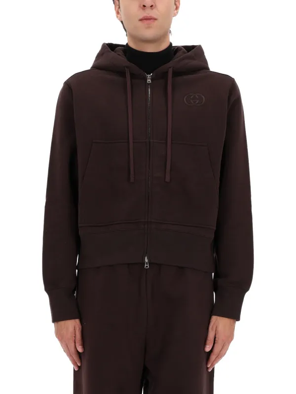 Sweatshirt With Logo Embroidery made by Gucci
