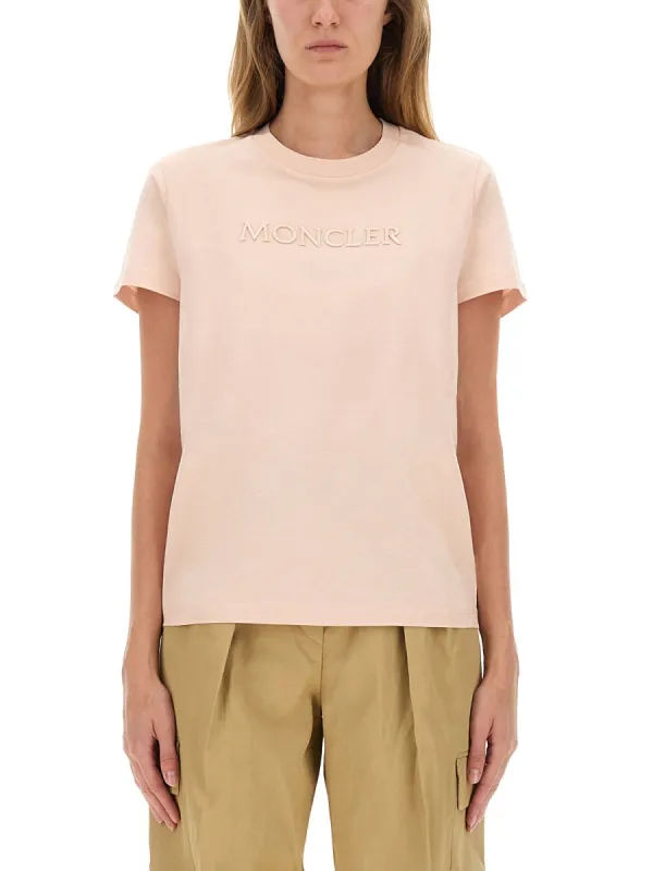 Cotton T-Shirt With Logo made by Moncler