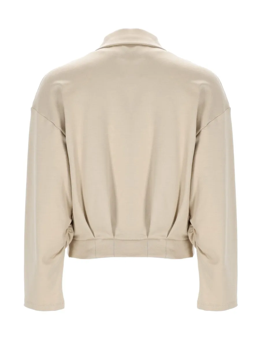Silk And Cotton Crop Sweatshirt sold by Wanan Luxury product image thumbnail 3