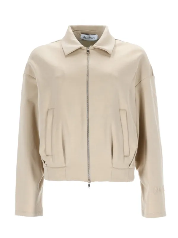 Silk And Cotton Crop Sweatshirt made by MaxMara