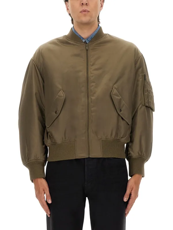 Water-Repellent Bomber Jacket made by Yves Saint Laurent