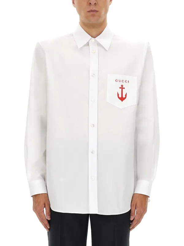 Shirt With Embroidery made by Gucci