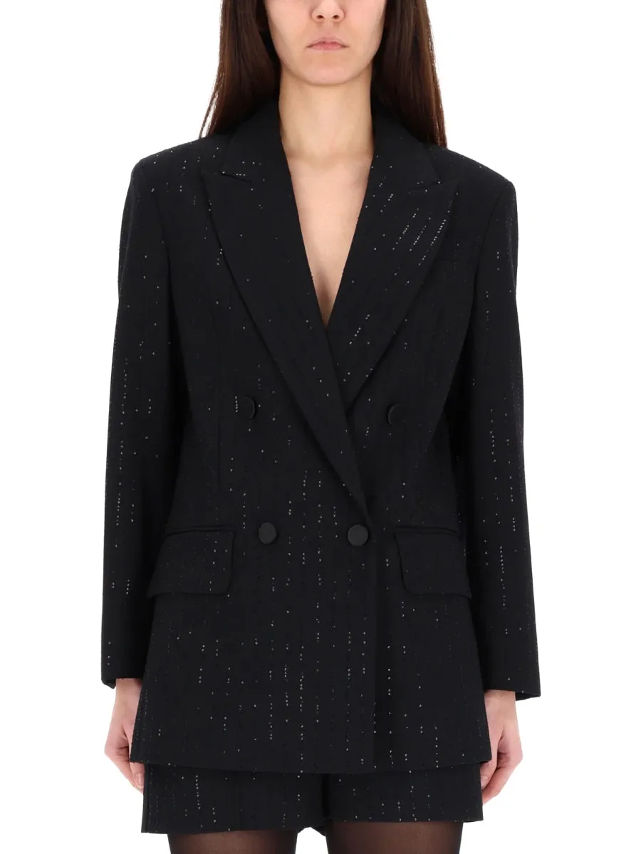 Double-Breasted Jacket With Rhinestone Details sold by Wanan Luxury product image thumbnail 4