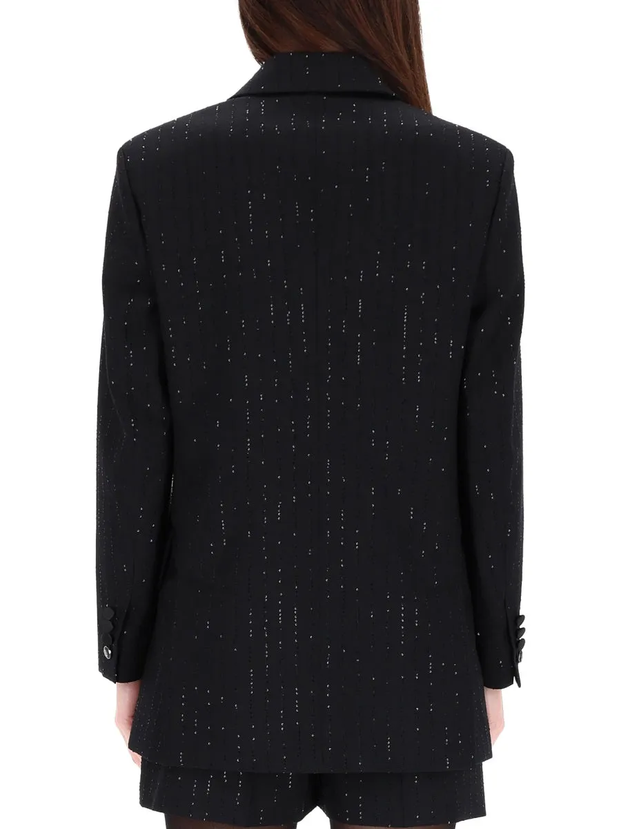 Double-Breasted Jacket With Rhinestone Details sold by Wanan Luxury product image thumbnail 5