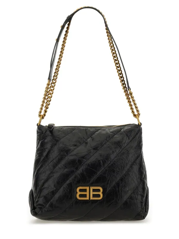 Crush Zipped Hobo Bag made by Balenciaga