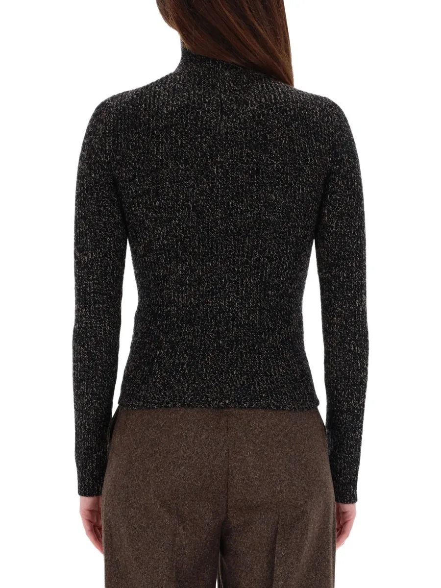 Wool And Cashmere Mouliné Turtleneck sold by Wanan Luxury product image thumbnail 3