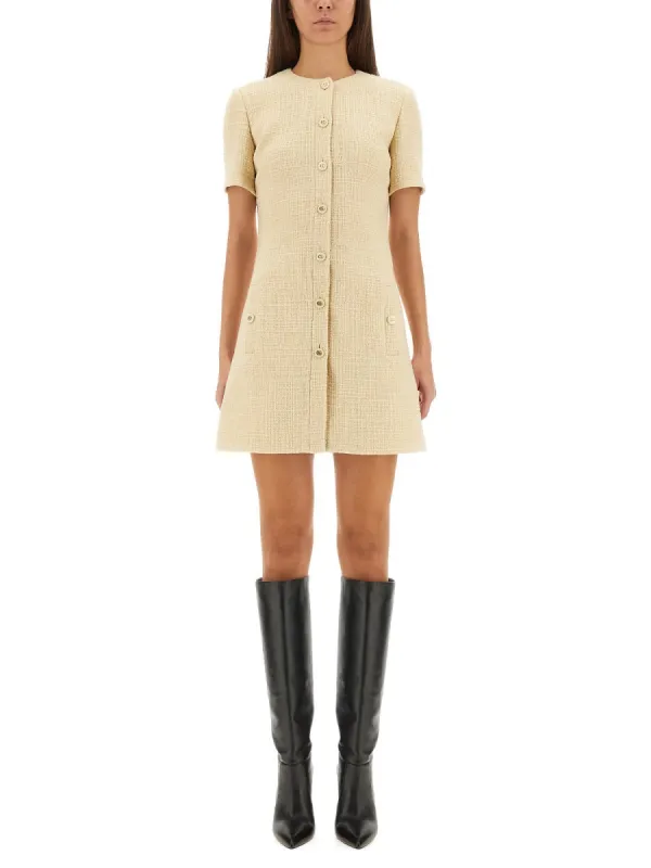 Textured Wool Tweed Dress made by Gucci