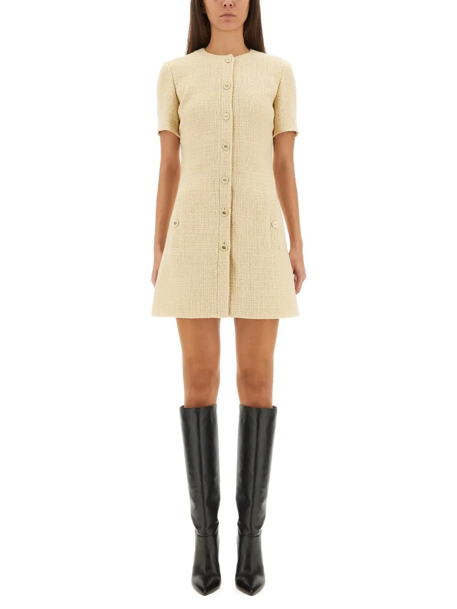 Textured Wool Tweed Dress sold by Wanan Luxury