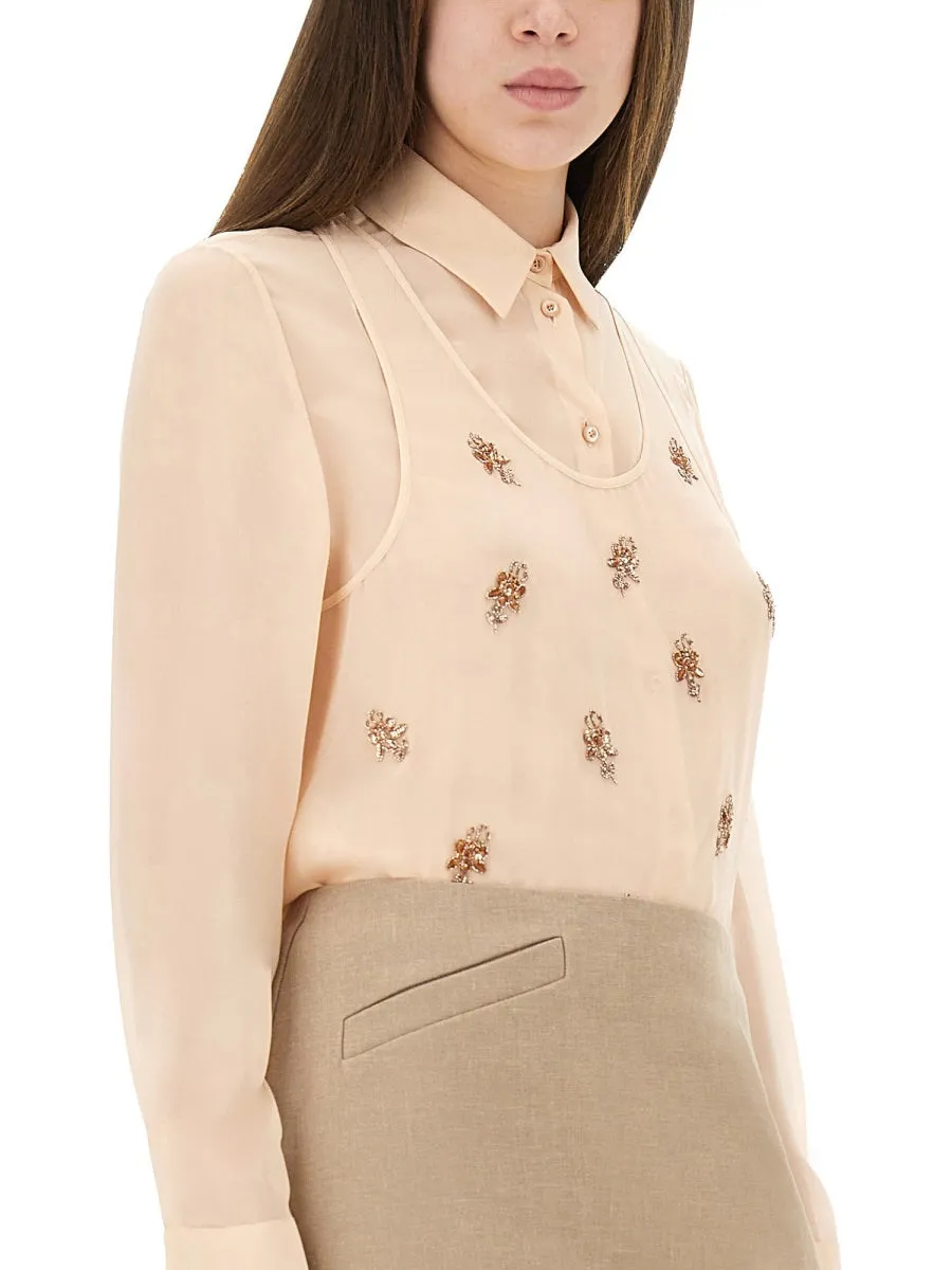 Embroidered Georgette Top sold by Wanan Luxury product image thumbnail 3
