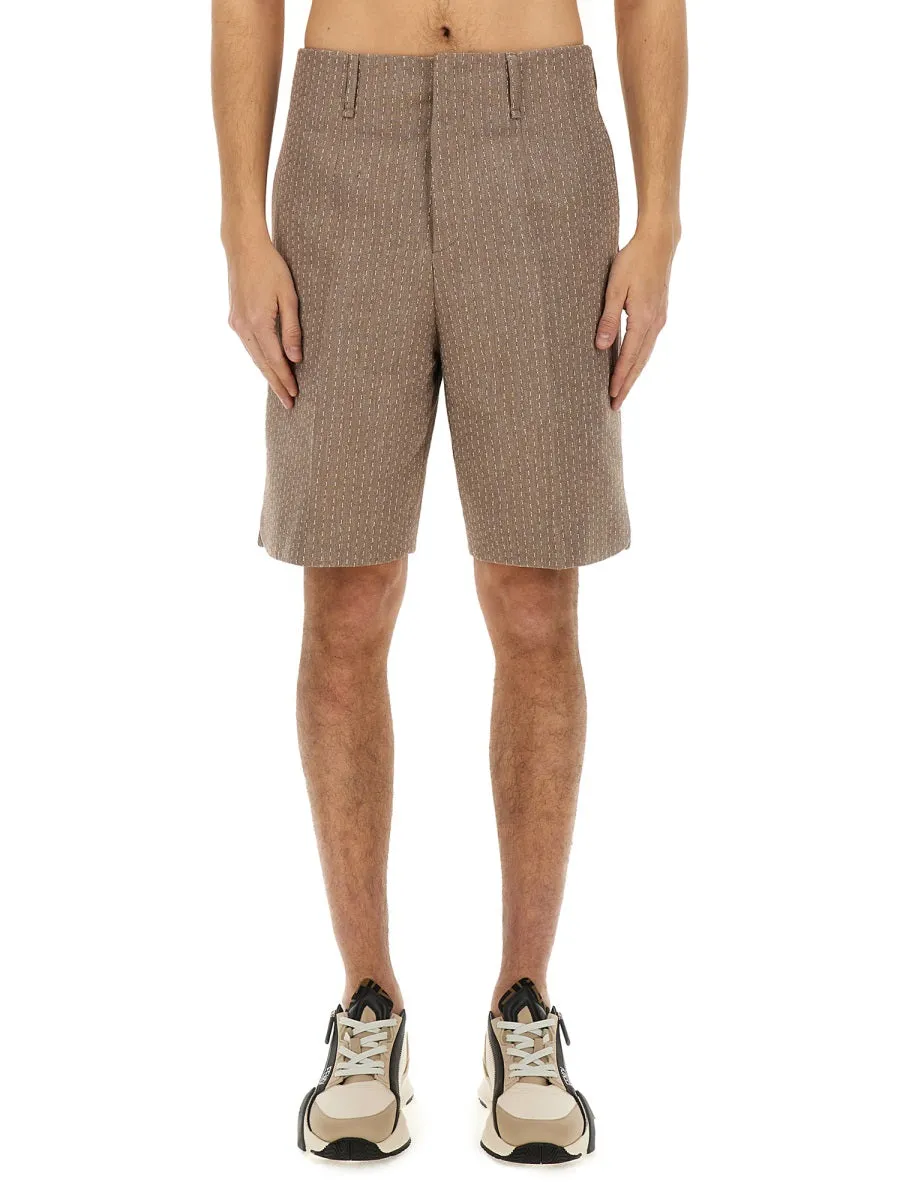 Jacquard Bermuda Shorts sold by Wanan Luxury