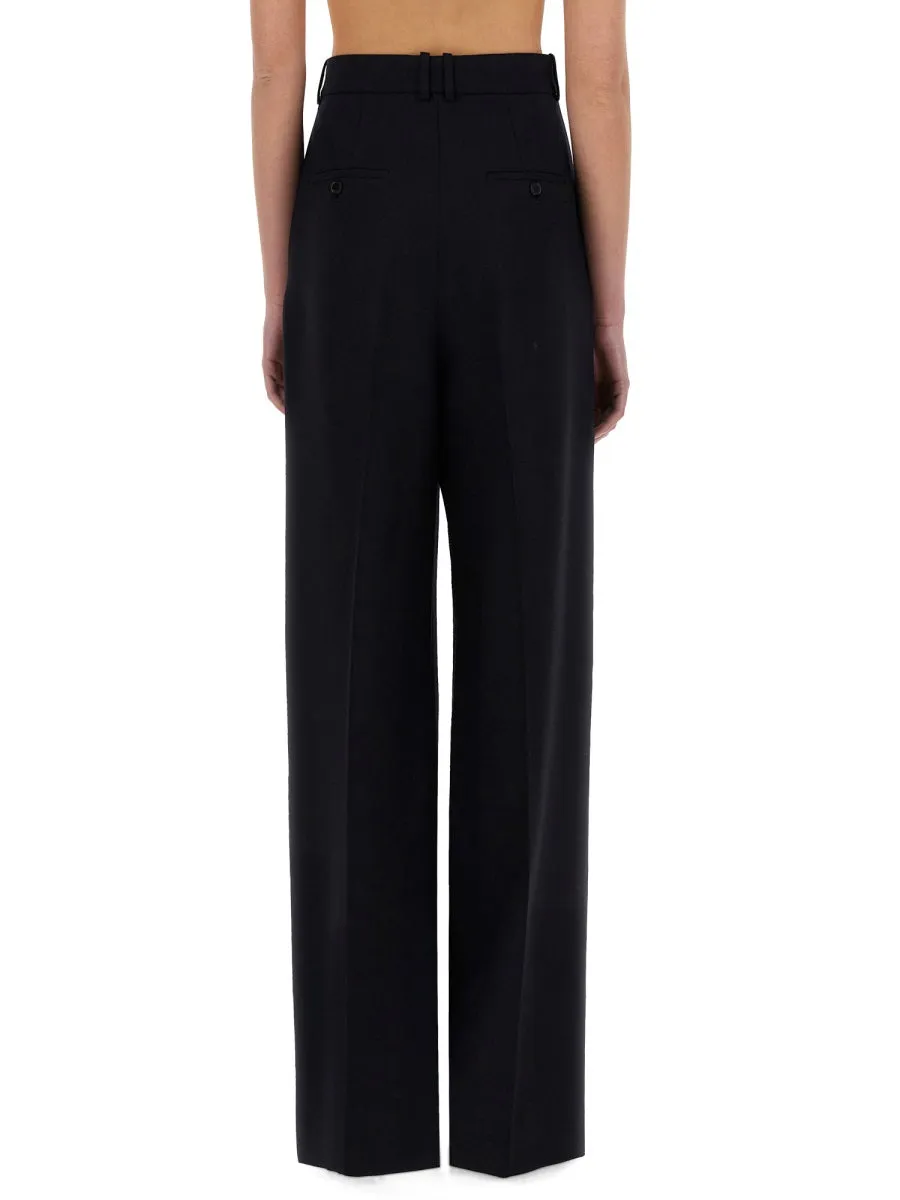 Wide-Leg Pants In Grain De Poudre sold by Wanan Luxury product image thumbnail 3