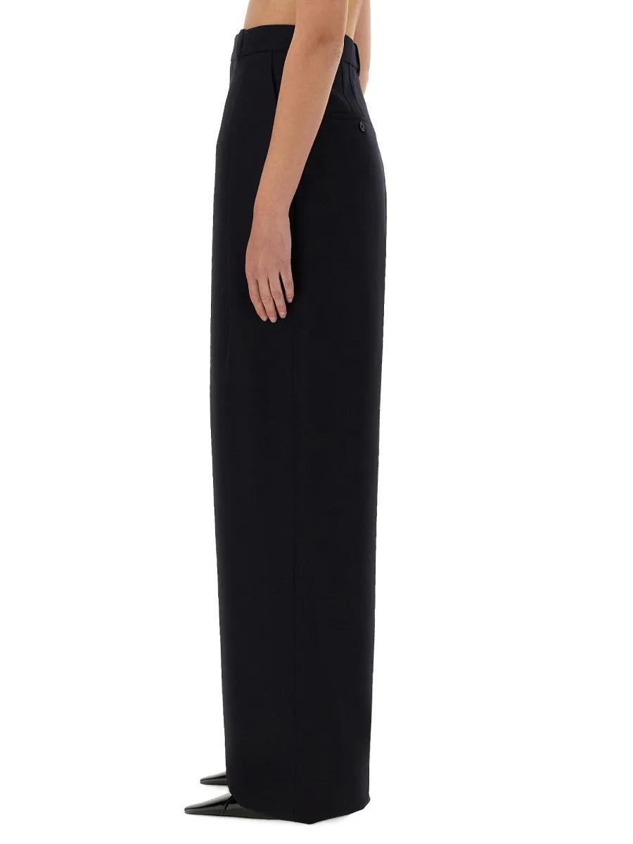 Wide-Leg Pants In Grain De Poudre sold by Wanan Luxury product image thumbnail 4
