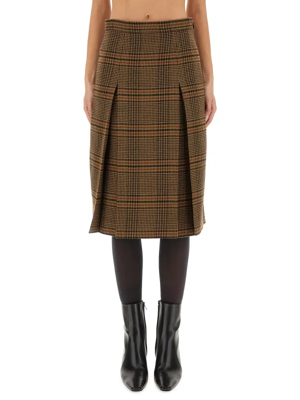 Wool And Cashmere Midi Skirt made by Yves Saint Laurent