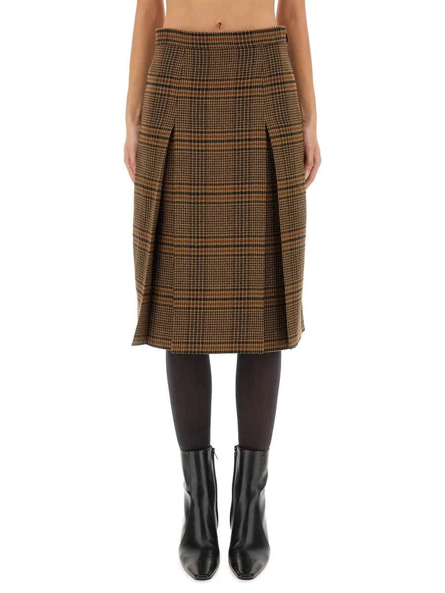 Wool And Cashmere Midi Skirt sold by Wanan Luxury