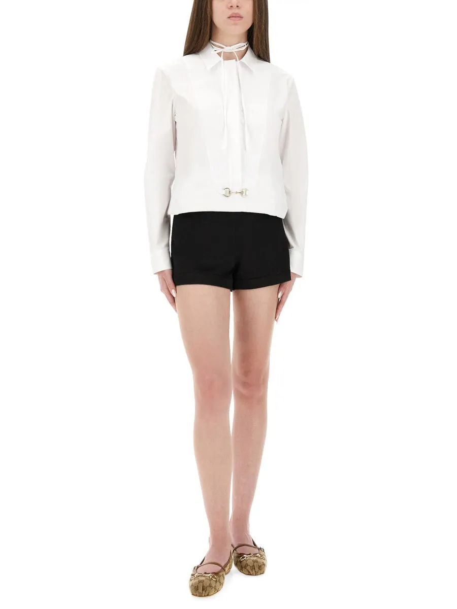 Cotton Poplin Shirt With Clamp sold by Wanan Luxury product image thumbnail 2