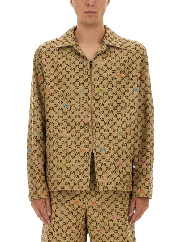 Fabric Jacket Gg made by Gucci