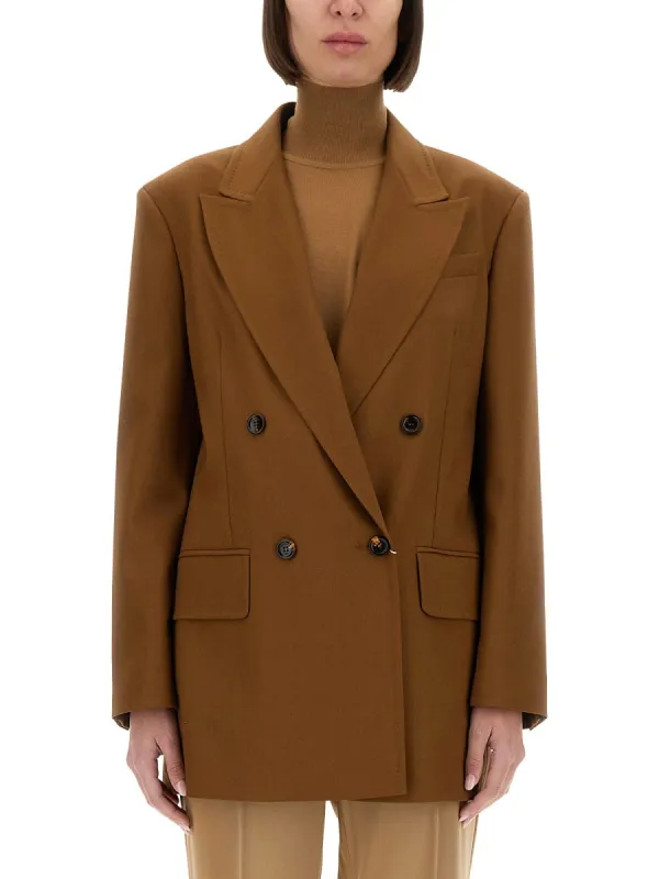 Wool Blend Double-Breasted Jacket made by MaxMara