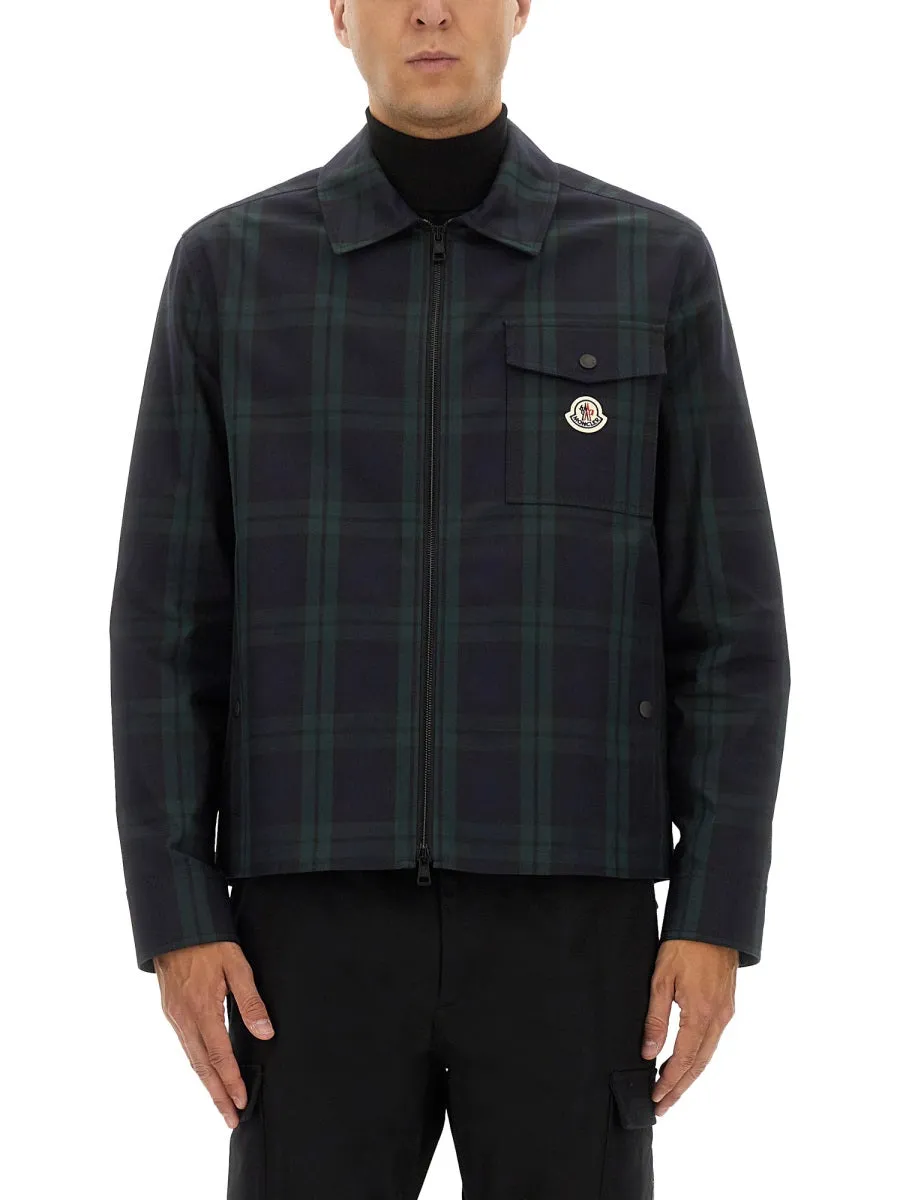 Checked Cotton Gabarine Shirt Jacket sold by Wanan Luxury