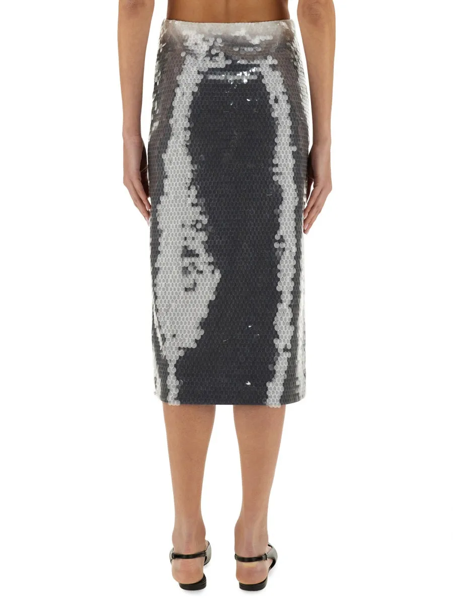 "Toano" Sequined Skirt sold by Wanan Luxury product image thumbnail 3