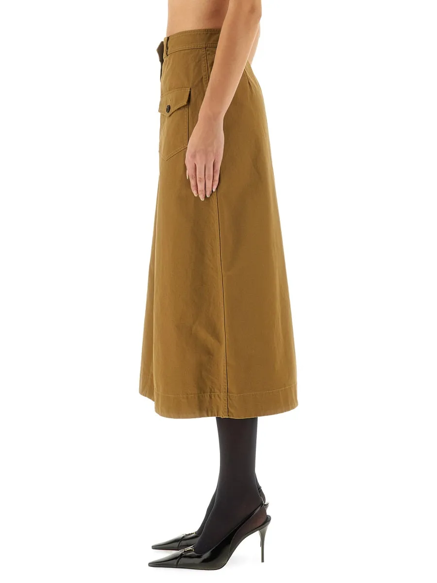 Midi Skirt With Buttons sold by Wanan Luxury product image thumbnail 3