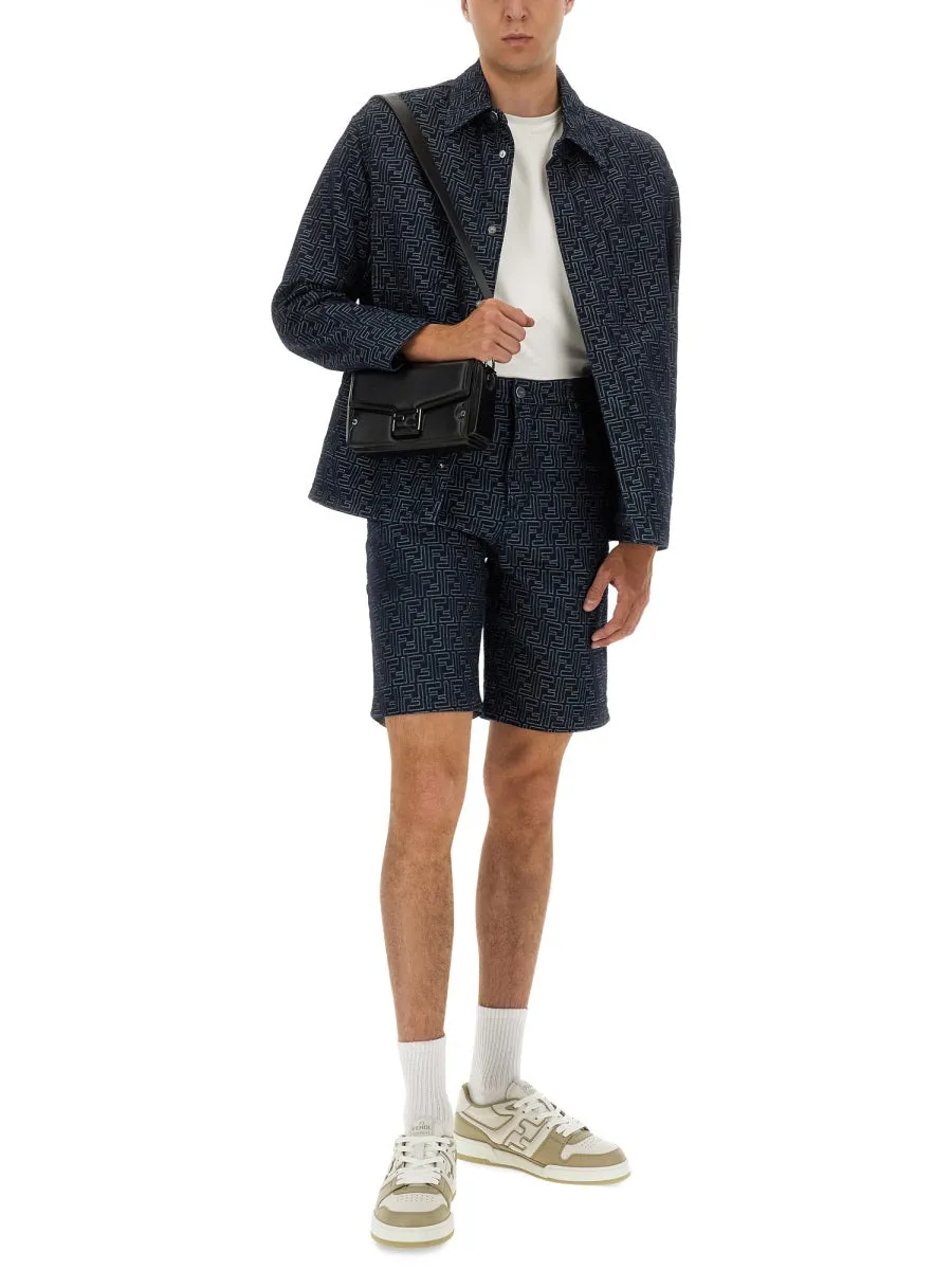 Ff Jacquard Denim Shirt sold by Wanan Luxury product image thumbnail 2