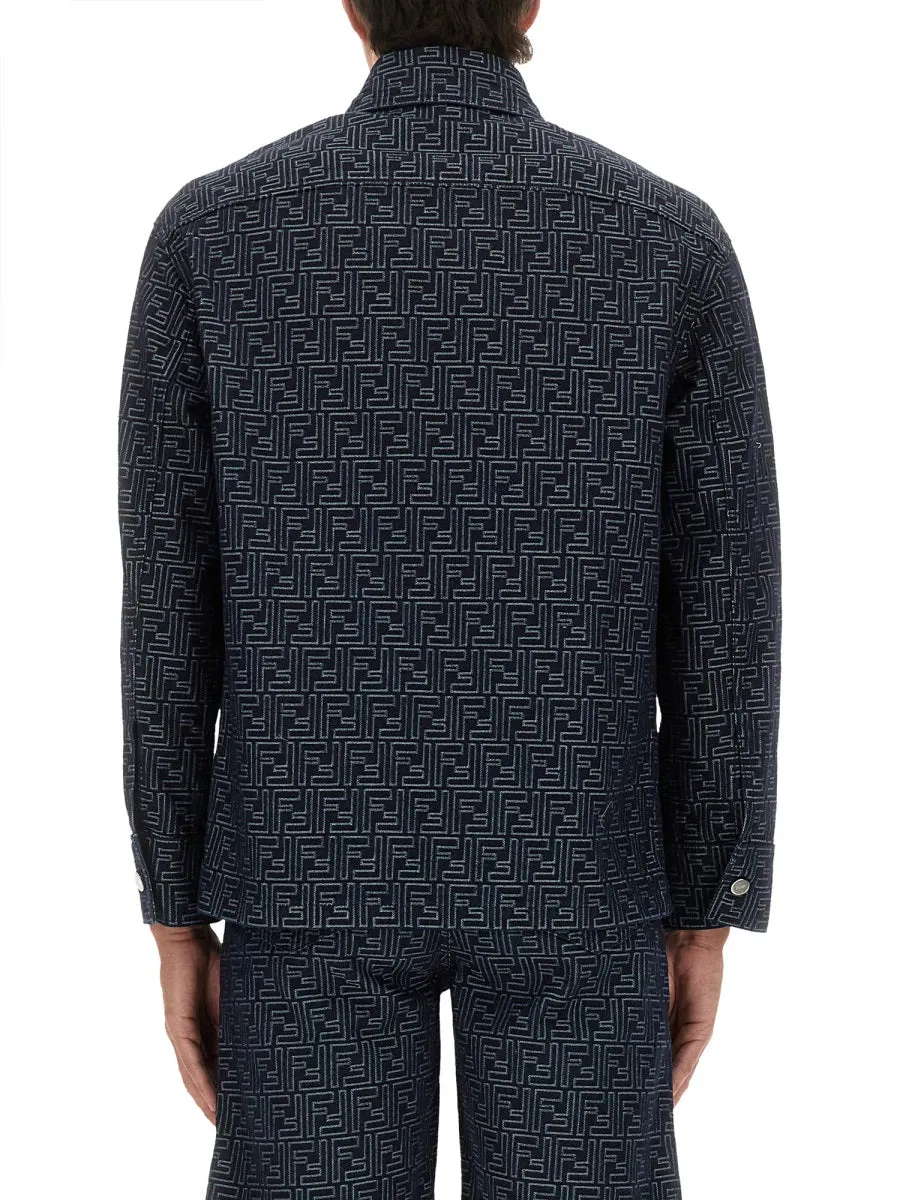 Ff Jacquard Denim Shirt sold by Wanan Luxury product image thumbnail 3