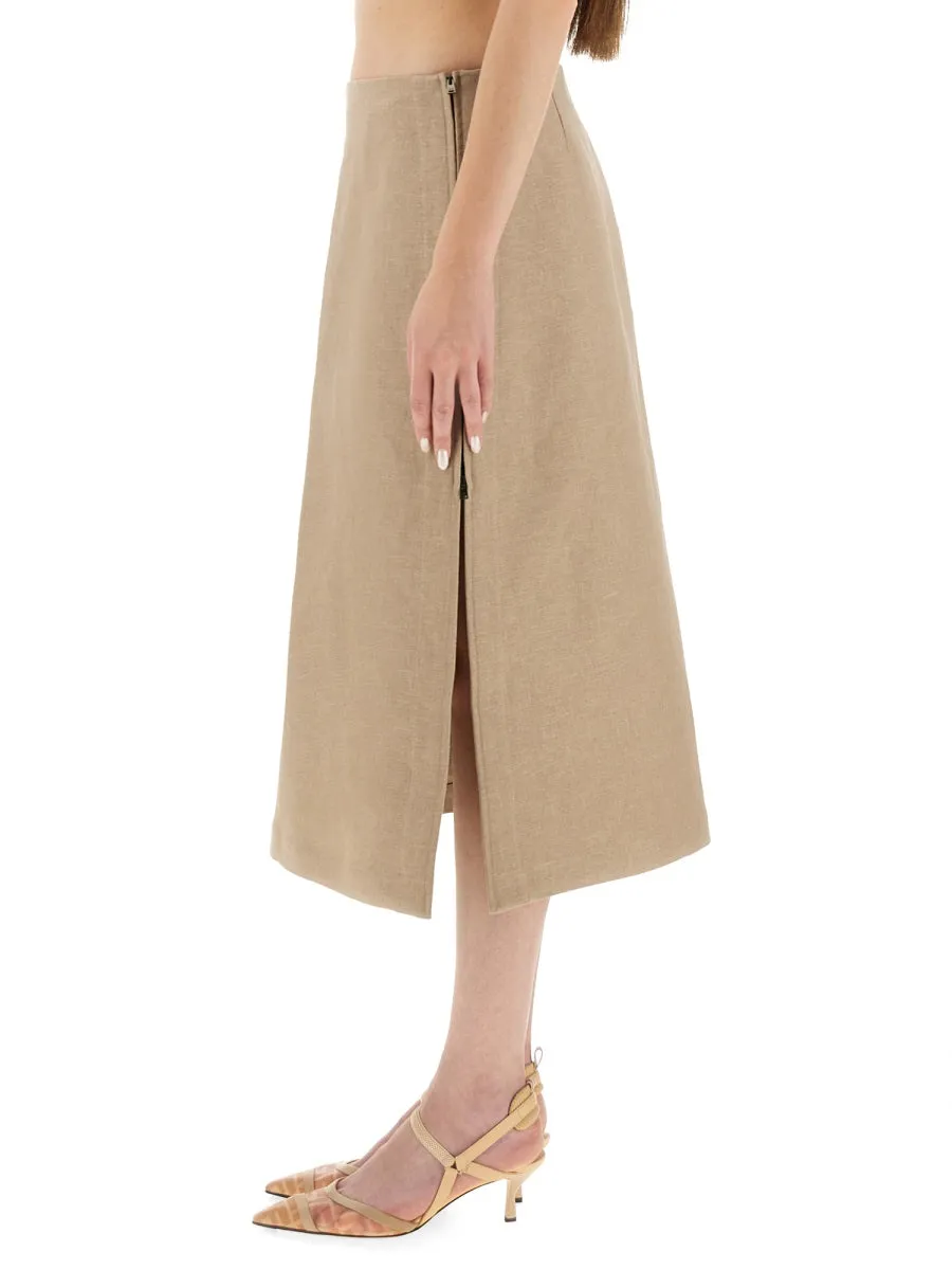 Waxed Linen Skirt sold by Wanan Luxury product image thumbnail 4