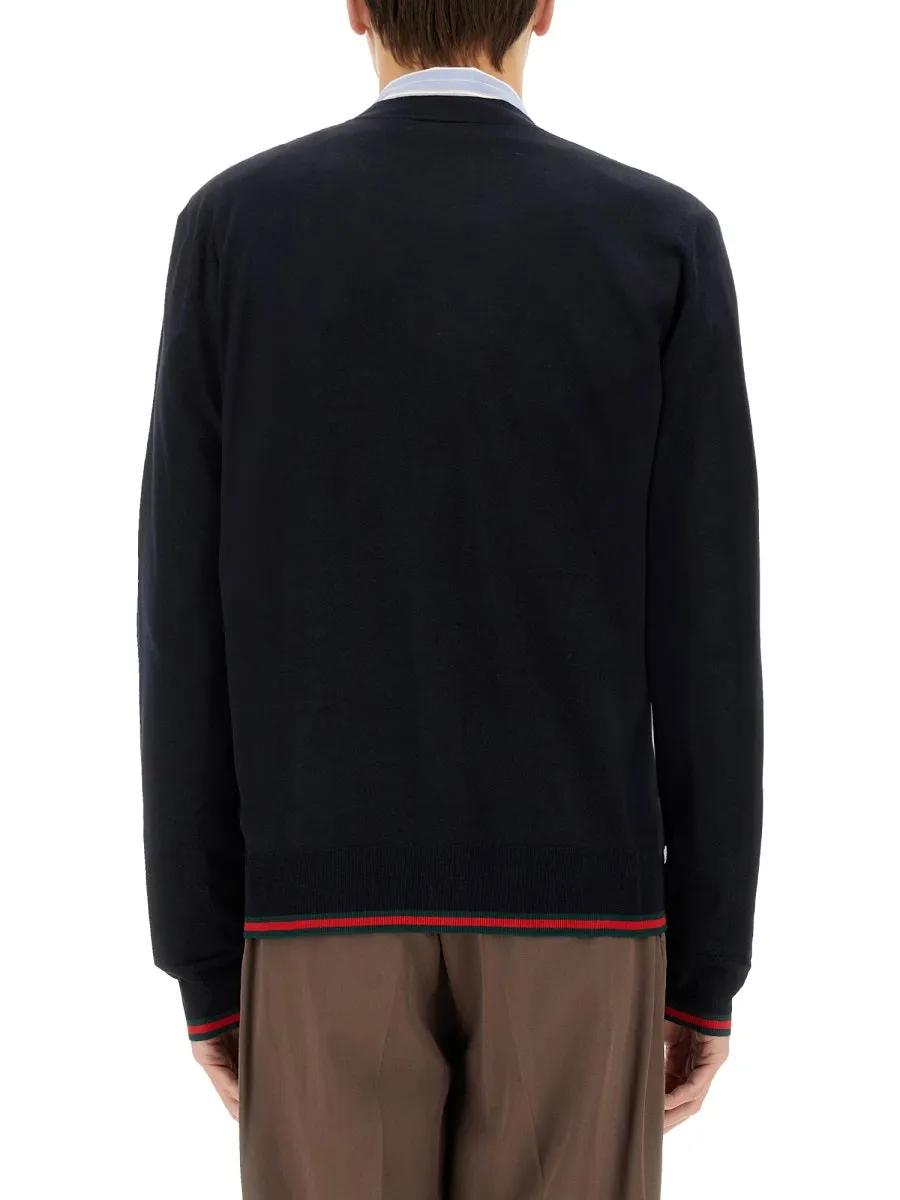 Knitted Wool Cardigan With Web Pattern sold by Wanan Luxury product image thumbnail 3