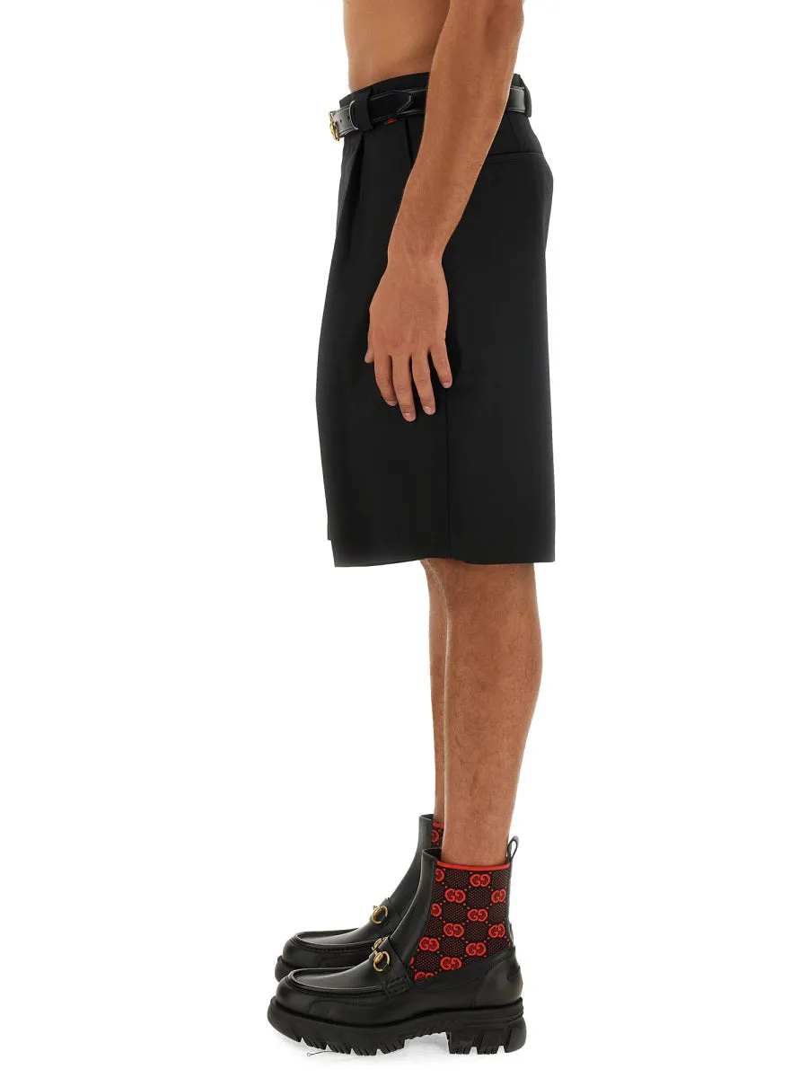 Wool Blend Twill Shorts sold by Wanan Luxury product image thumbnail 4