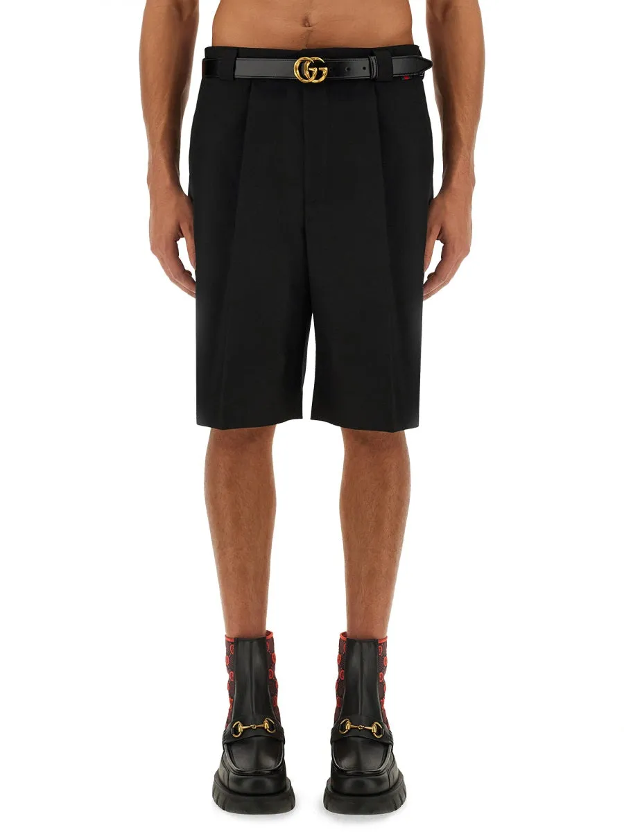 Wool Blend Twill Shorts sold by Wanan Luxury