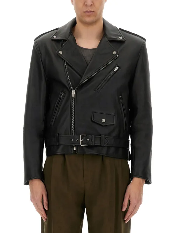 Leather Biker Jacket made by Yves Saint Laurent