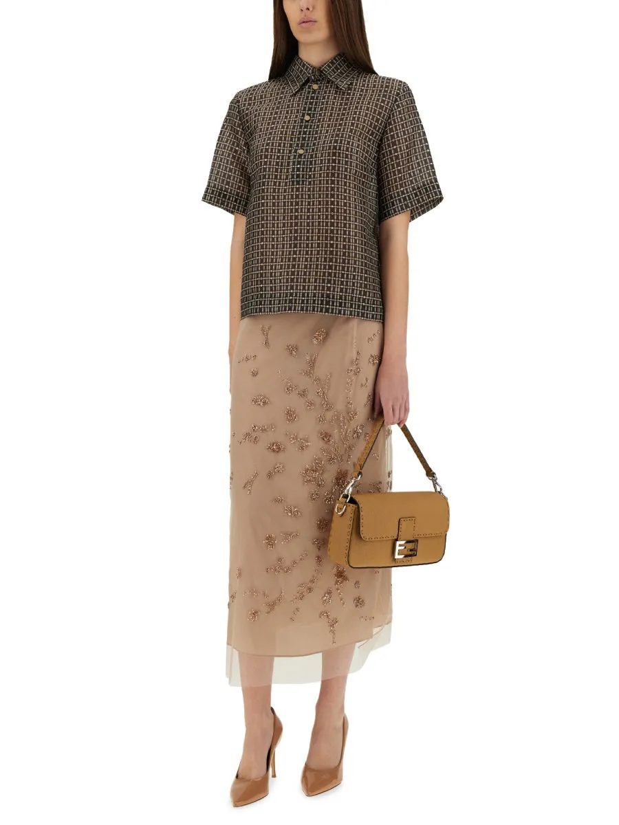 Tulle Skirt With Embroidery sold by Wanan Luxury product image thumbnail 2