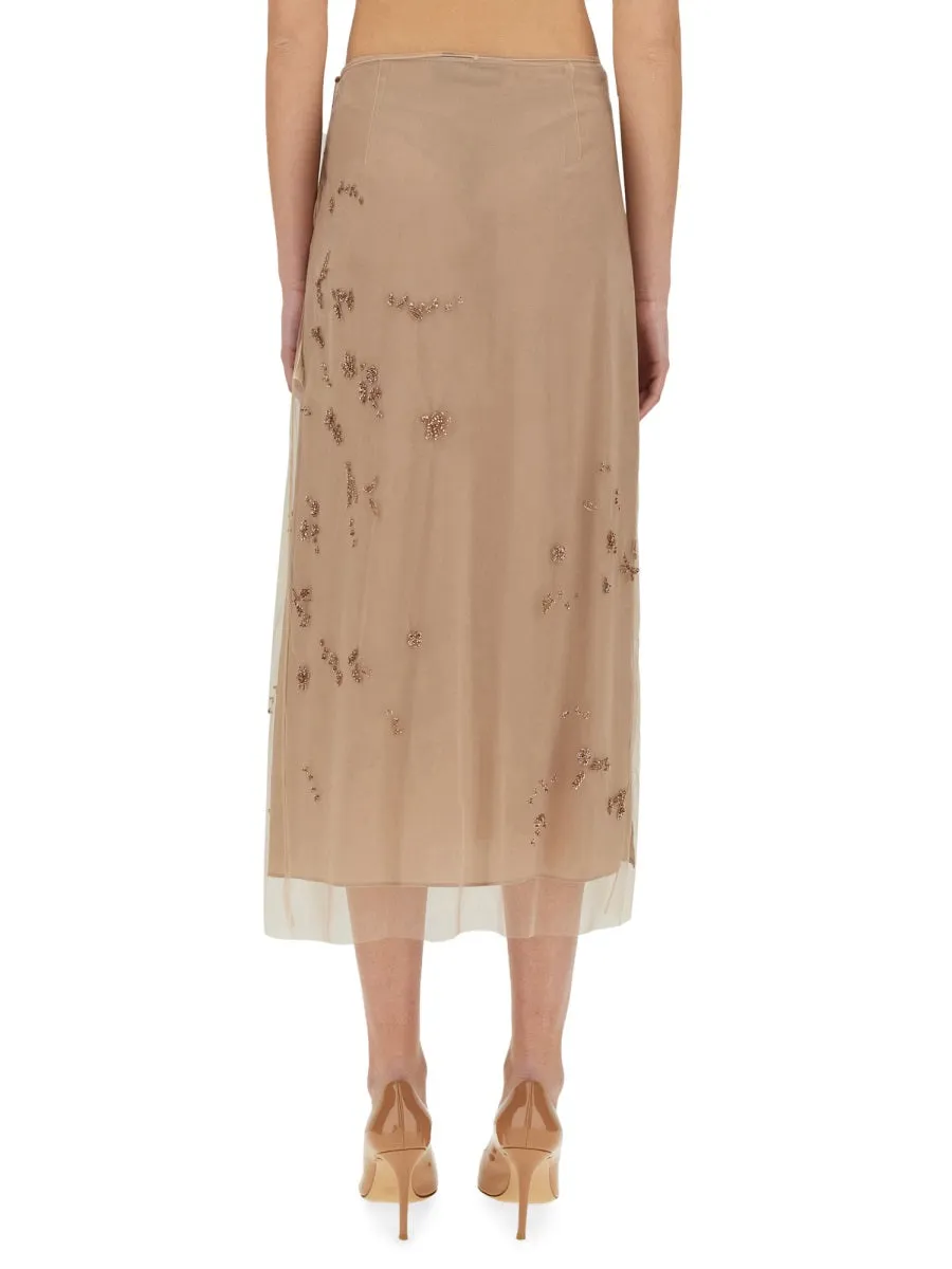 Tulle Skirt With Embroidery sold by Wanan Luxury product image thumbnail 3