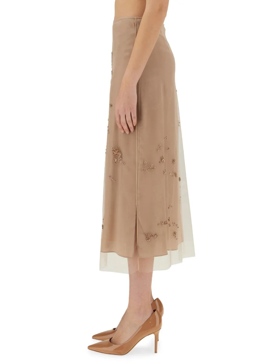 Tulle Skirt With Embroidery sold by Wanan Luxury product image thumbnail 4