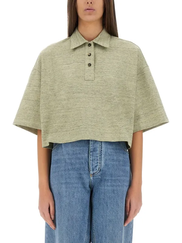 Cotton Pique Polo Shirt made by Bottega Veneta