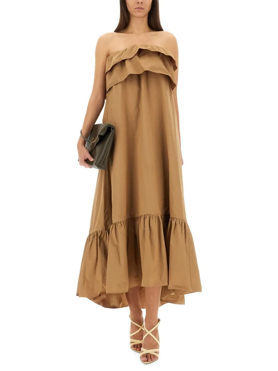 Cotton Twill Ruffle Dress sold by Wanan Luxury product image thumbnail 2