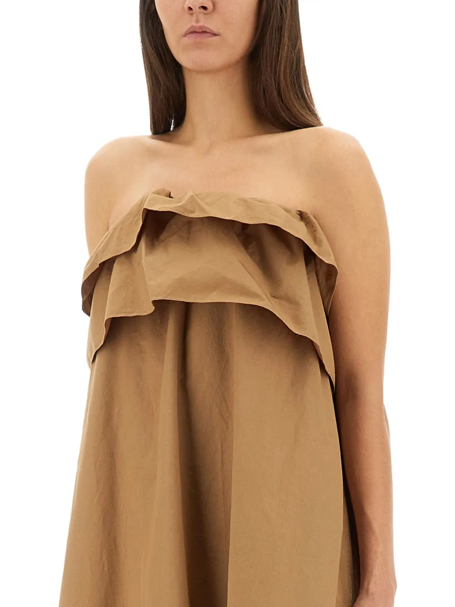Cotton Twill Ruffle Dress sold by Wanan Luxury product image thumbnail 4