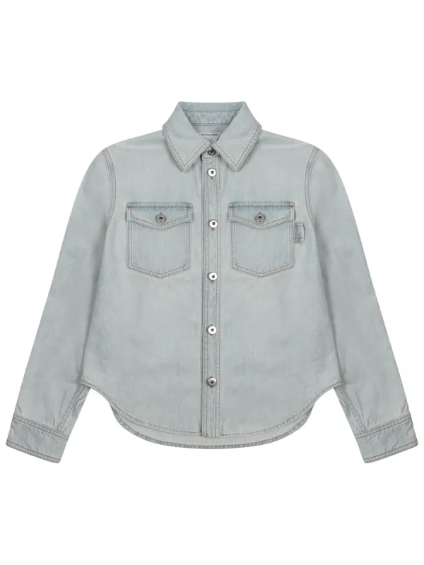 "Extra Bleach" Denim Shirt made by Bottega Veneta