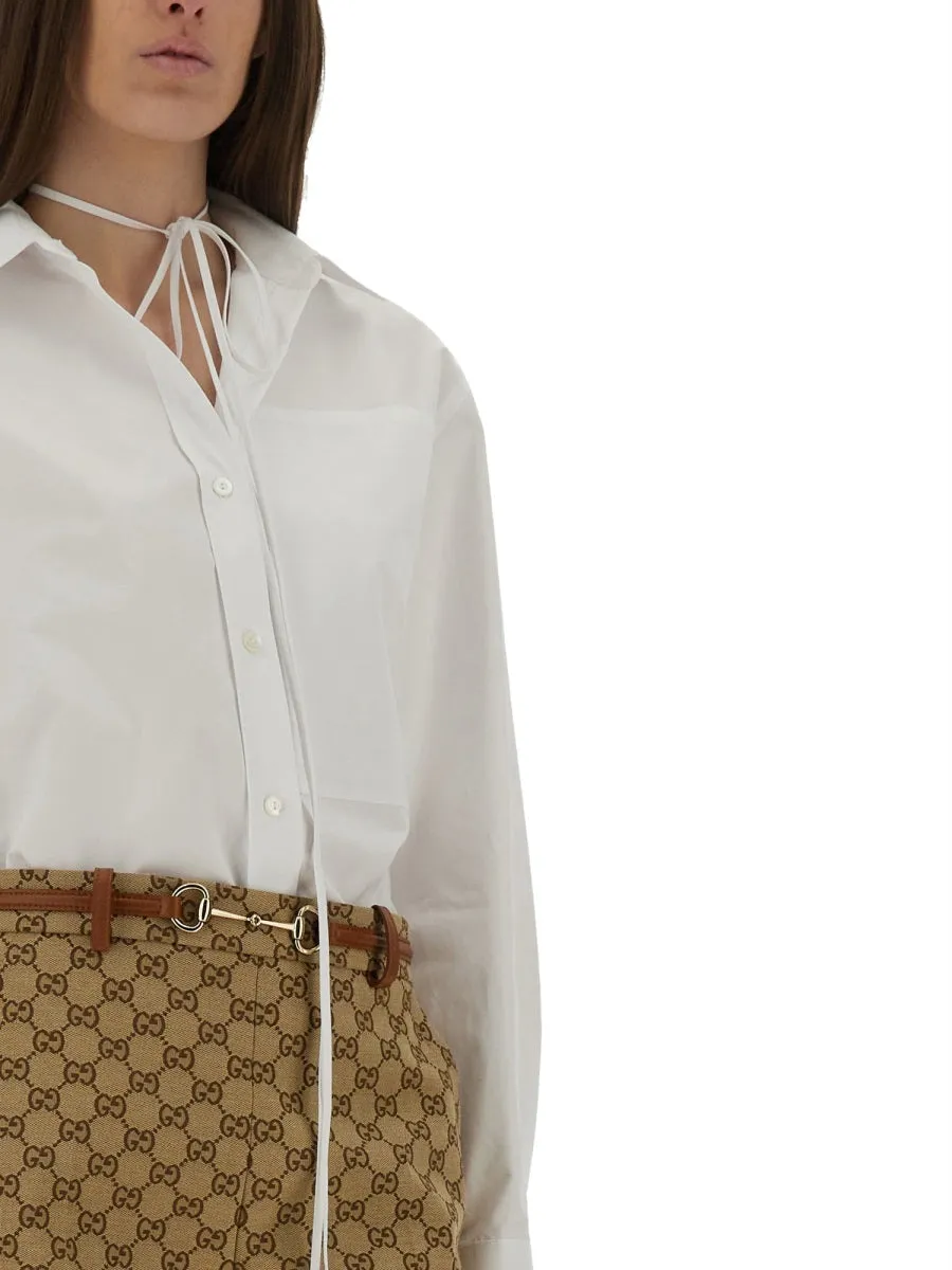 Cotton Poplin Shirt sold by Wanan Luxury product image thumbnail 4