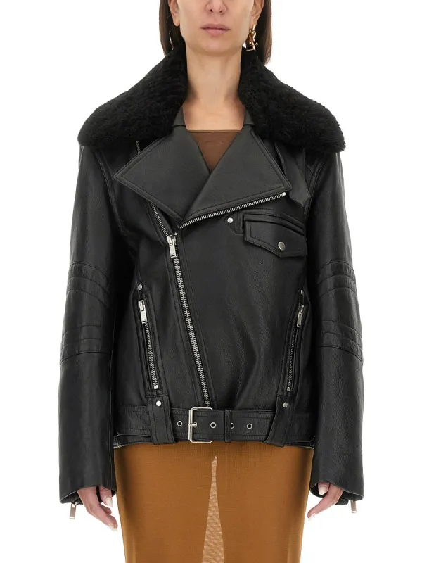 Leather Biker Jacket made by Yves Saint Laurent
