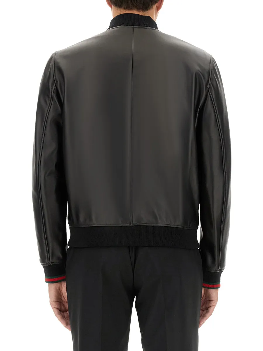 Leather Bomber Jacket sold by Wanan Luxury product image thumbnail 4